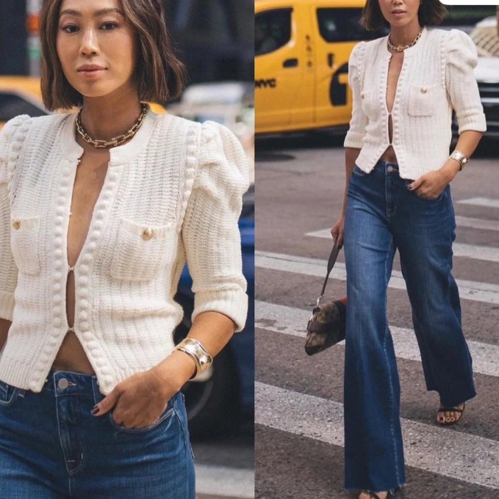 L'AGENCE women’s NWT cropped cardigan - Picture 8 of 8